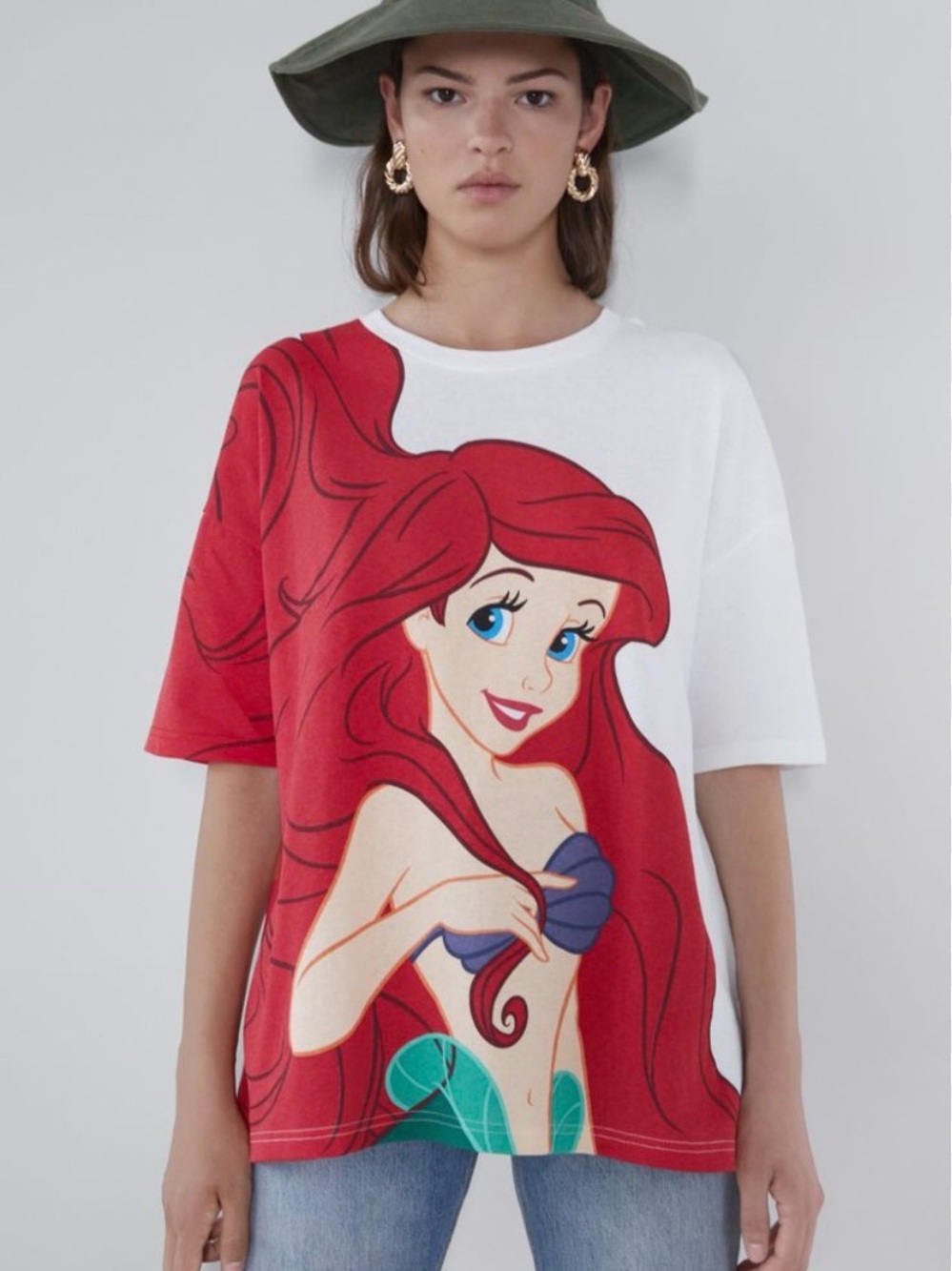 Zara x Disney The Little Mermaid Ariel Graphic T-shirt, L